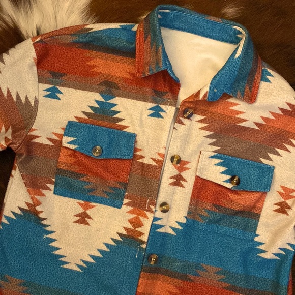 Aztec vibe fall button down shirt - Picture 2 of 6